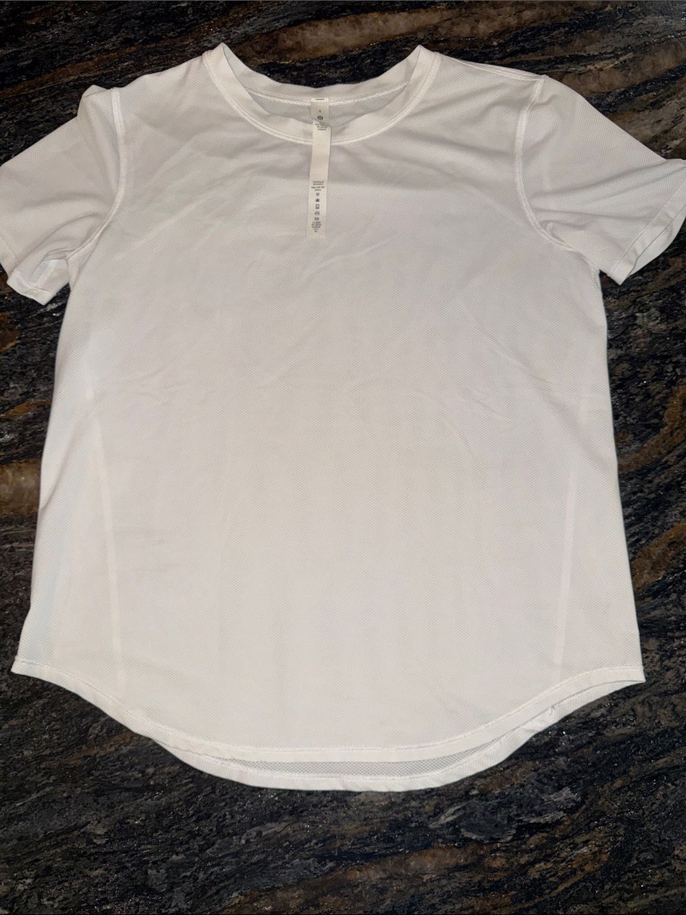 lululemon athletica Women's White Short Sleeve Crew Tee